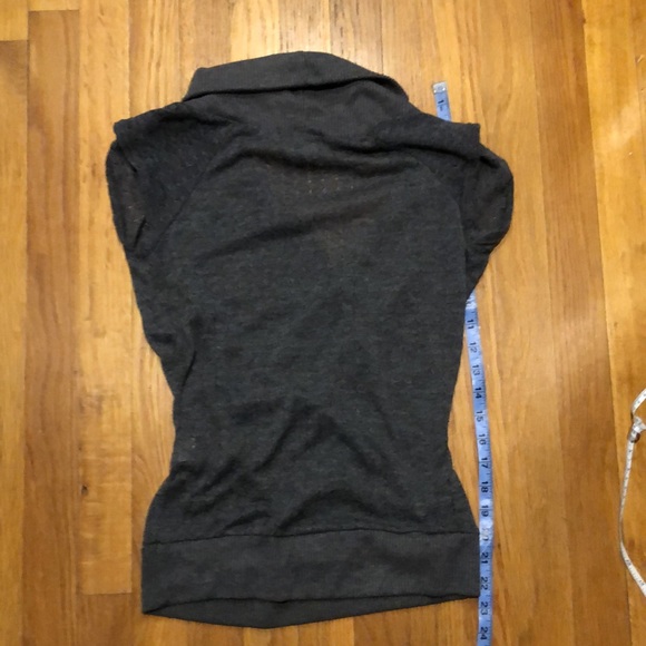 BOGO Rennes Charcoal Grey Pull over Deep V Vest - Picture 5 of 8